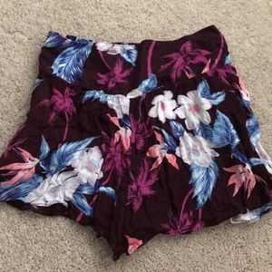 American Eagle Outfitters flowy flower shorts